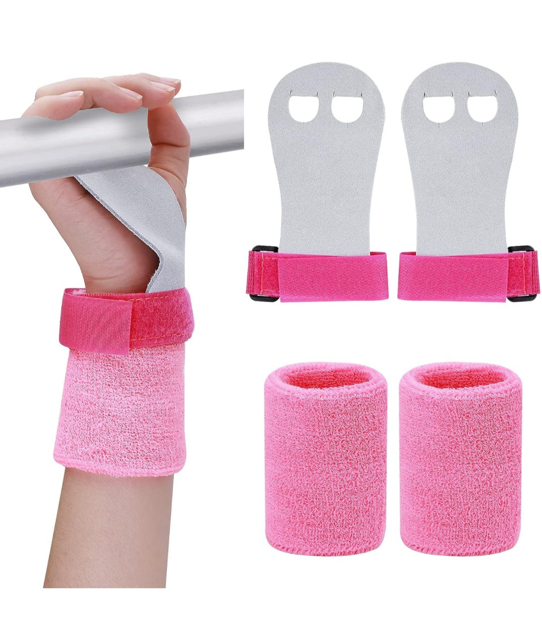 Gymnastics Grips With Wristbands Sets
