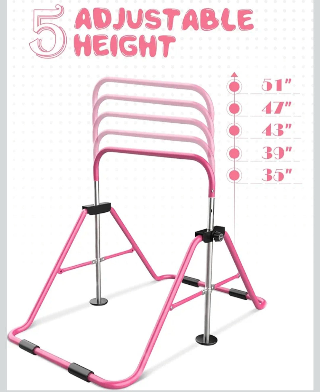 Gymnastics Mini Bar Adjustable